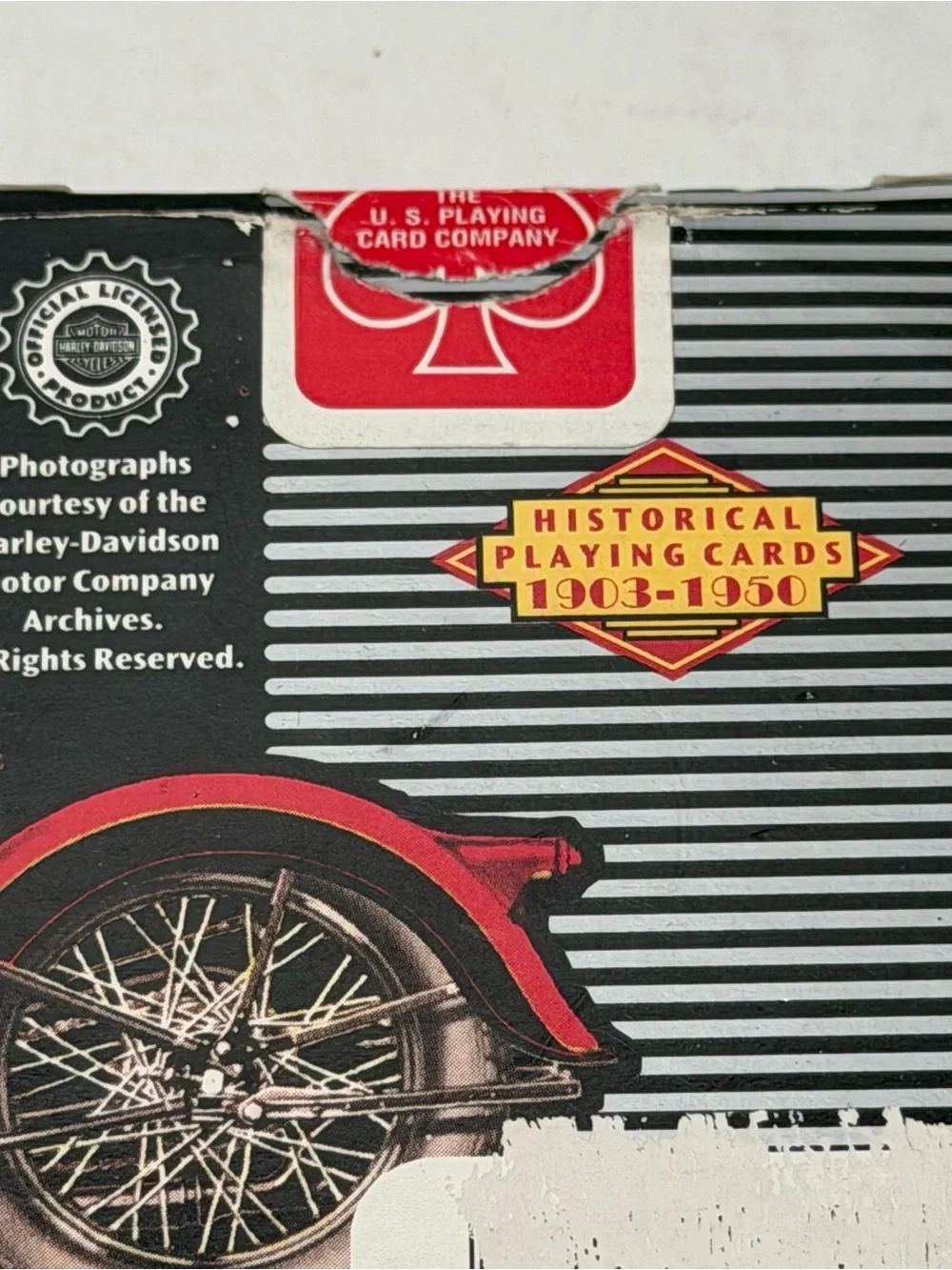 Vintage 90s Harley Davidson Motorcycles Playing Cards
